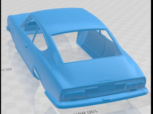 Fiat Dino Coupe Bertone 1969 Printable Body Car Modello di stampa 3D