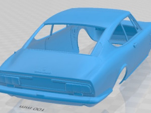 Fiat Dino Coupe Bertone 1969 Printable Body Car Modello di stampa 3D