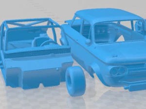 NSU 1300 TTS Printable Car 3D Print Model