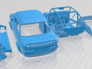 NSU 1300 TTS Printable Car Modelo de Impressão 3D