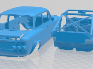 NSU 1300 TTS Printable Car Modelo de Impressão 3D