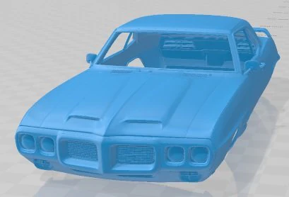 Pontiac Firebird Trans Am 1969 Printable Body Car 3D Print Model .c4d .max .obj .3ds .fbx .stl .blend