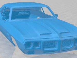 Pontiac Firebird Trans Am 1969 Printable Body Car 3D Print Model