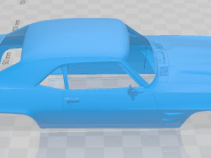 Pontiac Firebird Trans Am 1969 Printable Body Car 3D Print Model