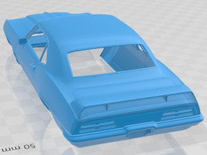 Pontiac Firebird Trans Am 1969 Printable Body Car 3D Print Model