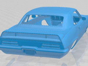Pontiac Firebird Trans Am 1969 Printable Body Car 3D Print Model