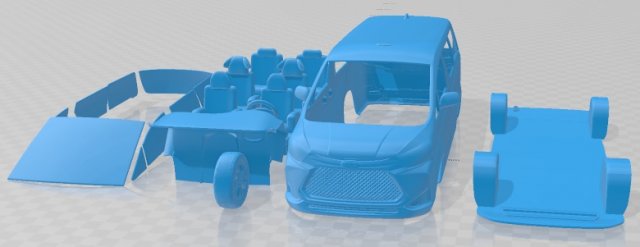 JAC Refine M6 2020 Printable Van 3D Baskı Modeli .c4d .max .obj .3ds .fbx .stl .blend 