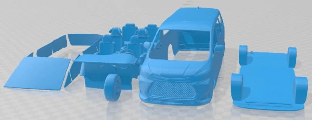 JAC Refine M6 2020 Printable Van 3D Print Model .c4d .max .obj .3ds .fbx .stl .blend 