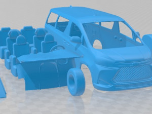 JAC Refine M6 2020 Printable Van 3D Baskı Modeli