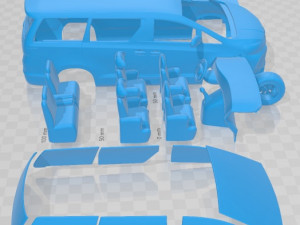 JAC Refine M6 2020 Printable Van 3D Baskı Modeli