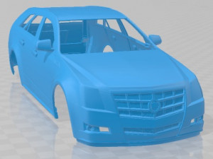 Cadillac CTS Sport Wagon 2010 Printable Body Car 3Dプリントモデル