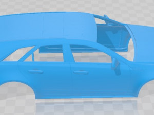 Cadillac CTS Sport Wagon 2010 Printable Body Car 3Dプリントモデル