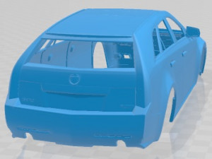 Cadillac CTS Sport Wagon 2010 Printable Body Car 3Dプリントモデル