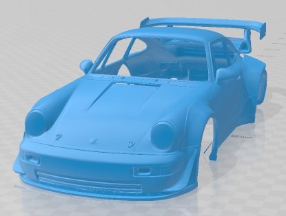 포르쉐 964 1990 인쇄용 차체 자동차 3D 프린트 모델 .c4d .max .obj .3ds .fbx .stl .blend