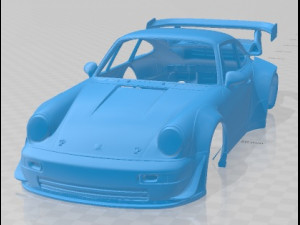 Porsche 964 1990 Printable Body Car 3D Print Model