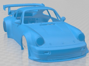 포르쉐 964 1990 인쇄용 차체 자동차 3D 프린트 모델