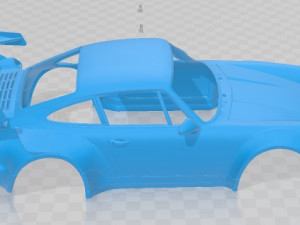 포르쉐 964 1990 인쇄용 차체 자동차 3D 프린트 모델