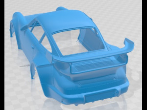 포르쉐 964 1990 인쇄용 차체 자동차 3D 프린트 모델