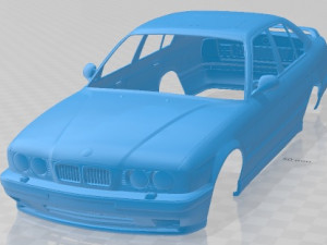 M5 E34 Turbo Printable Body Car 3D Print Model