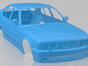 M5 E34 Turbo Printable Body Car 3D Baskı Modeli