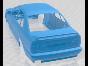 M5 E34 Turbo Printable Body Car 3D Baskı Modeli