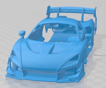 Mclaren Senna GTR 2020 Printable Body Car 3D Print Model .c4d .max .obj .3ds .fbx .stl .blend