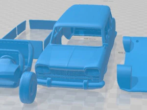 Fiat 2300 Familiare 1963 Автомобиль для печати 3D Принт Модель