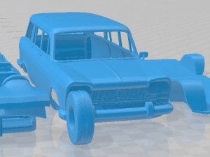 Fiat 2300 Familiare 1963 Printable Car 3D 打印模型