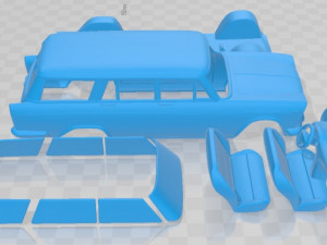 Fiat 2300 Familiare 1963 Printable Car 3D 打印模型