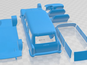 Fiat 2300 Familiare 1963 Printable Car 3D 打印模型