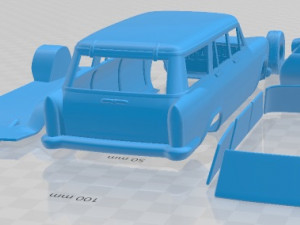 Fiat 2300 Familiare 1963 Printable Car 3D 打印模型