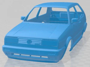 Coche de carrocer&iacute;a imprimible Volkswagen Golf II VR6 Modelo de impresión 3D