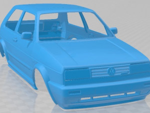 Volkswagen Golf II VR6 Printable Body Car 3D प्रिंट मॉडल
