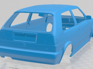 Volkswagen Golf II VR6 Printable Body Car 3D प्रिंट मॉडल