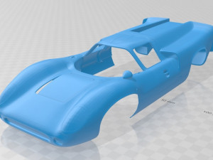 Lola MKIII T70 Printable Body Car 3D Baskı Modeli