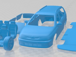 Opel Tigra TwinTop 2004 Printable Body Car Model do druku 3D in