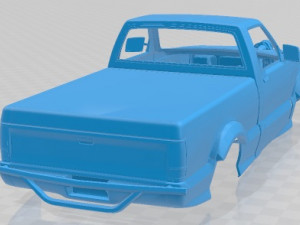 GMC Syclone 1991 Race Printable Body Car Modelo de impresión 3D