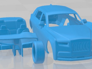Phantom Extended Series II Printable Car Modelo de Impressão 3D