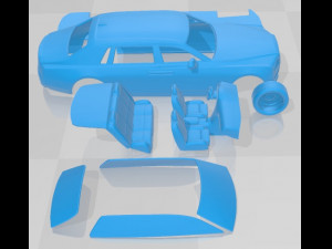 Phantom Extended Series II Printable Car Modelo de Impressão 3D