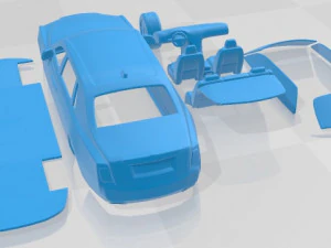 Phantom Extended Series II Printable Car 3D Print Model