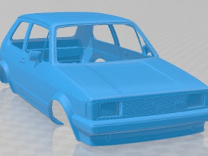 Volkswagen Rabbit MKI GTI 1974 Printable Body Car 3D Print Model