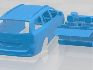 Lada Largus 2016 Printable Car 3D 프린트 모델