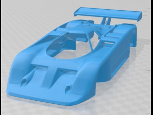 Nissan GTP ZX Turbo 1985 Printable Body Car Model Cetak 3D