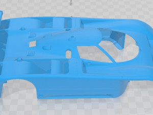 Nissan GTP ZX Turbo 1985 Printable Body Car Model do druku 3D