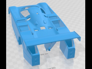Nissan GTP ZX Turbo 1985 Printable Body Car Model do druku 3D