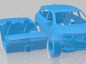 Acura Mdx A Spec 2019 Printable Car Modello di stampa 3D