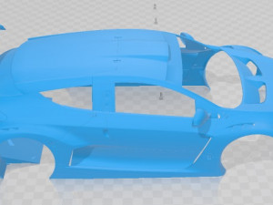 Renault Megane Trophy II Printable Body Car Model do druku 3D