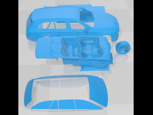 Mercedes Benz E Class Estate Basic 2021 Printable Car 3D प्रिंट मॉडल