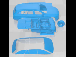 Mercedes Benz E Class Estate Basic 2021 Printable Car 3D Print Model