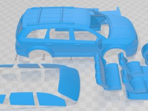 Dodge Journey 2011 Printable Car Modello di stampa 3D
